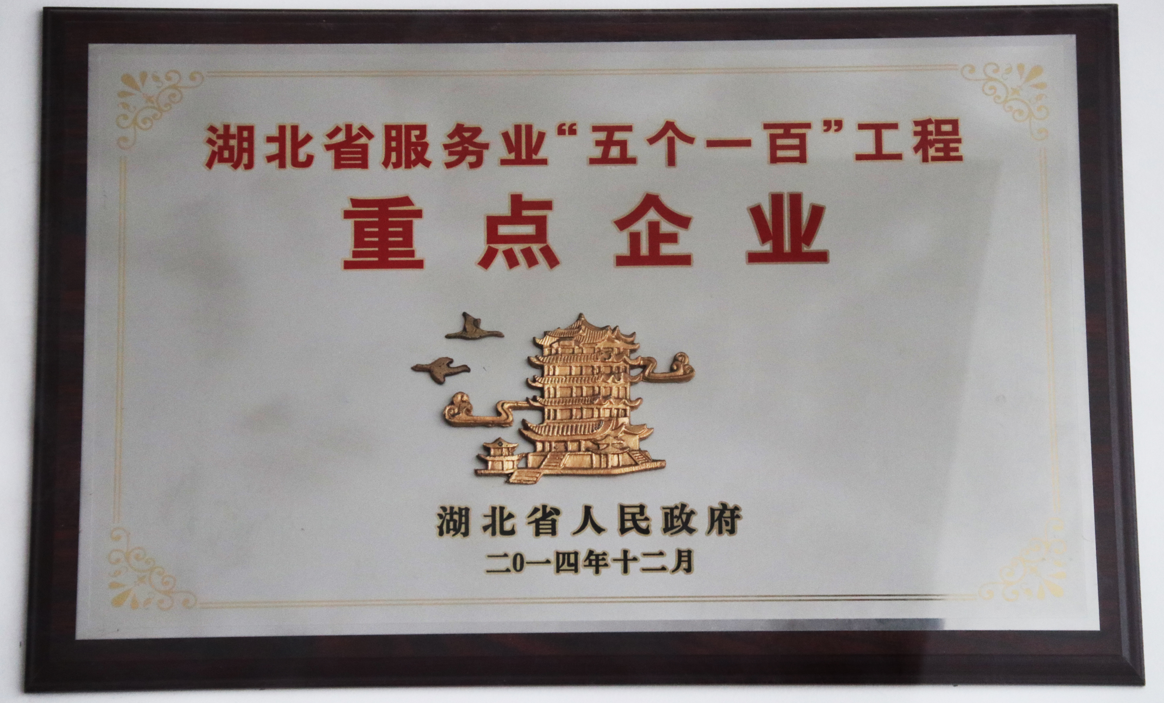 知音传媒集团被评为湖北省服务业“五个一百”工程重点企业